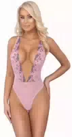 Body Aus Powernet Mit Aufwendiger Floralstickerei