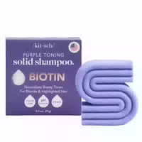 Kitsch Purple Toning Shampoo Bar For Color Treated & Grey Hair 91g