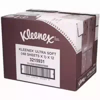 Kleenex Ultra Soft Kosmetiktücher Würfel 12x48 Tücher 3 Lagig