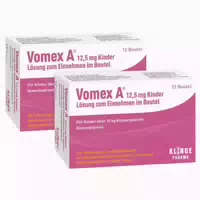 Vomex A 12 5mg Kinder Btl 2x12 St