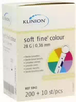 Klinion Soft Fine Colour Lanzetten 28 g 210 Lanzetten