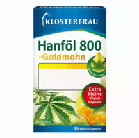 Klosterfrau Hanföl 800 Mg Goldmohn Weichkapseln