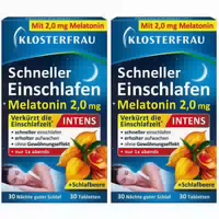 Klosterfrau Schneller Einschlafen 2,0 mg Melatonin Intens