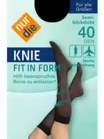 Nur die Knie Fit in Form Schwarz Größe One Size