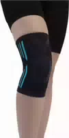 Kniestütze, Elastisch, Schwarz Größe l Xl