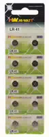 Knopfzellbatterien, Lr41, 10er