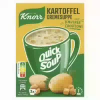 Knorr Quick Soup Kartoffel Cremesuppe mit Knusper Croûtons