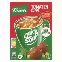 Knorr Quick Soup Tomaten Suppe mit Nudeln & Croutons
