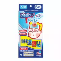 Kobayashi Cooling Gel Patch For Adult 6stücke