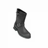 Engineer Bikerstiefel Kurz, Schwarz