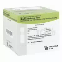 Kochsalzlösung 10% Infusionslösungskonzentrat 20x10 Ml Infusionslösungskonzentrat