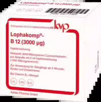 Lophakomp B12 3 000 Μg Injektionslösung 10x2 ml Injektionslösung