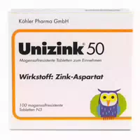 Unizink 50 10x100 St Tabletten Magensaftresistent