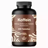 Koffeintabletten 200 mg 400 Tabletten Nature Flow 400 st