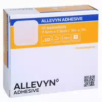 Allevyn Adhesive 7,5x7,5 Cm Haftende Wundauflage 10 St Verband