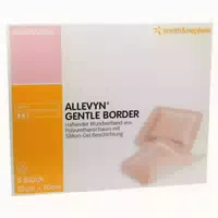 Allevyn Gentle Border 10x10 cm Schaumverb 5 st Verband