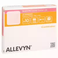 Allevyn Gentle Border Lite 7,5x7,5 cm Sc 10 st