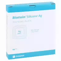 Biatain Silicone Ag Schaumverband 10x10 5 St
