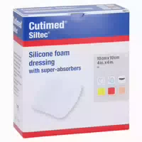 Cutimed Siltec Schaumverb 10x10 cm Nicht 10 st