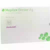Mepilex Border Ag Schaumverb 10x12,5 Cm Steril 5 St Verband
