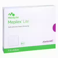 Mepilex Lite Schaumverband 7,5x8,5 cm st 5 st