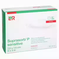 Suprasorb P Sensitive Pu Schaumv Border 7,5x7,5cm 10 St