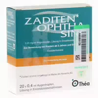 Zaditen Ophtha Sine 0,25 mg ml Augentr E Reimport 20 st