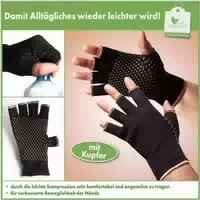 Komforthandschuhe mit Kupfer Vital Comfort 1 Paar Größe S m