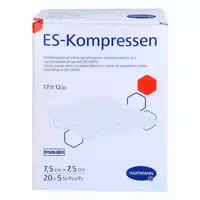 Es Kompressen Steril 7,5x7,5 cm Großpackung