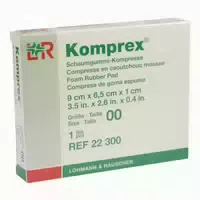 Komprex Schaumgummi Kompresse Gr 00 Oval