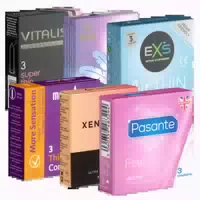 Kondomotheke Feel&thin Sixpack 6 Sorten Dünne Kondome 18 Kondome 18 St