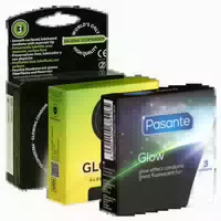 Kondomotheke Glow Mix Nr 1 3 Sorten Leuchtkondome 9 Kondome 9 St