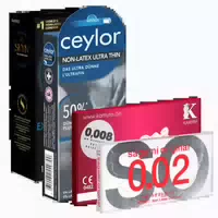 Kondomotheke Latexfreie Kondome 4 Sorten Pack F 24 Kondome 24 St