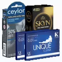 Kondomotheke Latexfreie Kondome 3 Sorten Pack A 22 Kondome 22 st