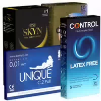 Kondomotheke Latexfreie Kondome 4 Sorten Pack E