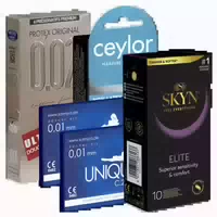 Kondomotheke Latexfreie Kondome 4 Sorten Pack A 34 Kondome 34 st