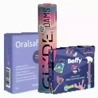 Oral Dams Starterpack 3 Sorten Lecktücher 14 Tücher