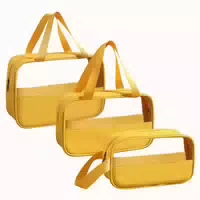 Kosmetiktasche Pvc Transparent Wasserdicht 3er Set Damen Gel 1 st