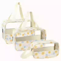 Kosmetiktasche Pvc Transparent Wasserdicht 3er Set Damen Gel 1 st