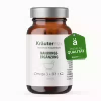 Kräutermax Omega 3 Fettsäuren 1000 Mg, Vitamin D3 2000 Ie Und K2 Kapseln