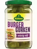 Kühne Burger Gurken Würzig Süß