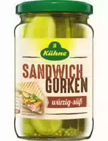 Kühne Sandwich Gurken Würzig Süß