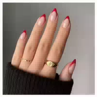 Künstliche Fingernägel Press On Soft Gel French Tip 30 Mande 1 st