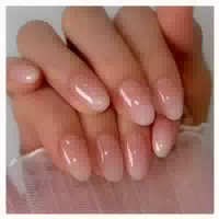 Künstliche Nägel 24 Mandel Milchig Pink French 11white&s 1 st