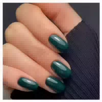 Künstliche Nägel Press On Gel Eckig Lang Set 24 Schwarz 1 st