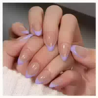 Künstliche Nägel Gel Press On French Tip 30 Stück Kurz Nude 1 st