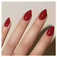 Künstliche Nägel Press On Soft Gel Kurz Mandel Set 30 Stück 1 st