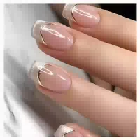 Künstlicher Nagel Kurzer Quadratischer Quadratischer Cat Eye 1 st