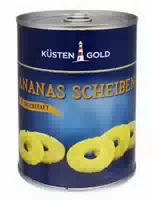 Küstengold Ananas Scheiben in Fruchtsaft