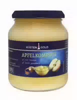 Küstengold Apfelkompott mit Stücken Gezuckert